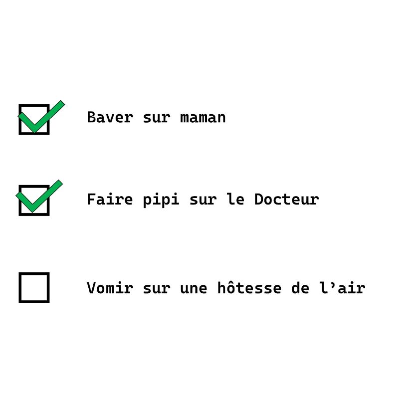 Check list bébé