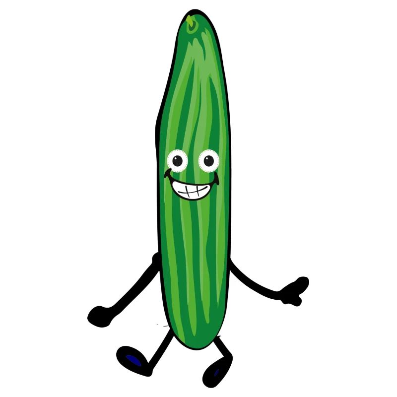 Concombre heureux,Concombre, Comique,Joyeux, Concombre