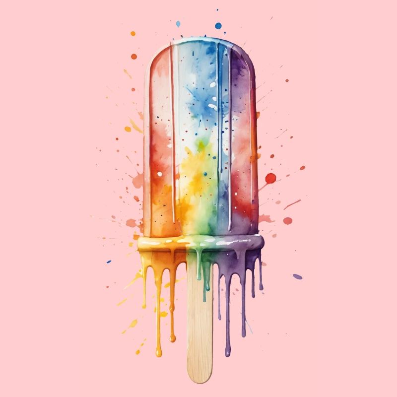 Rainbow Popsicle with Summer Fun