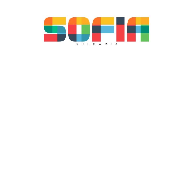 Sofia Bulgaria CMYK Pop Art Style