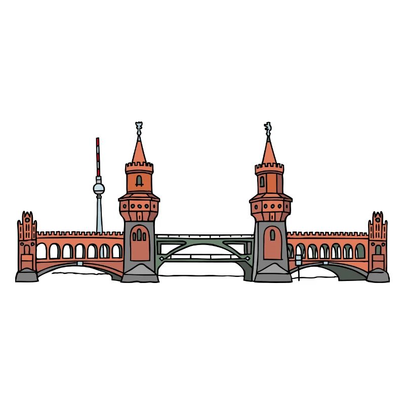 Oberbaumbrücke à BERLIN c