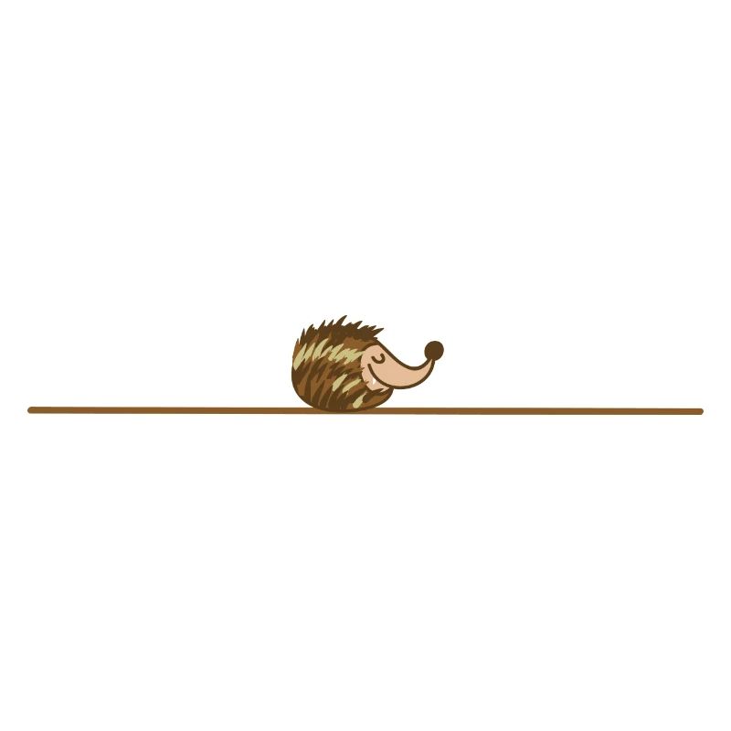 sleeping hedgehog