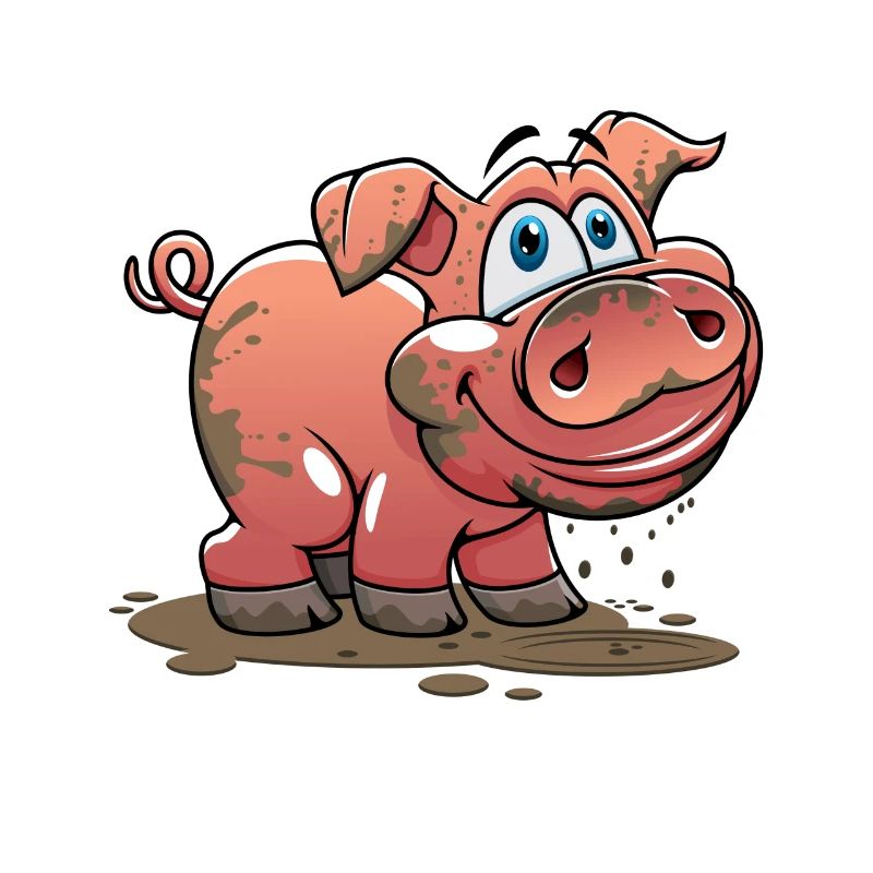 Pig Pig Pig Pig Mud Suhlen Gift
