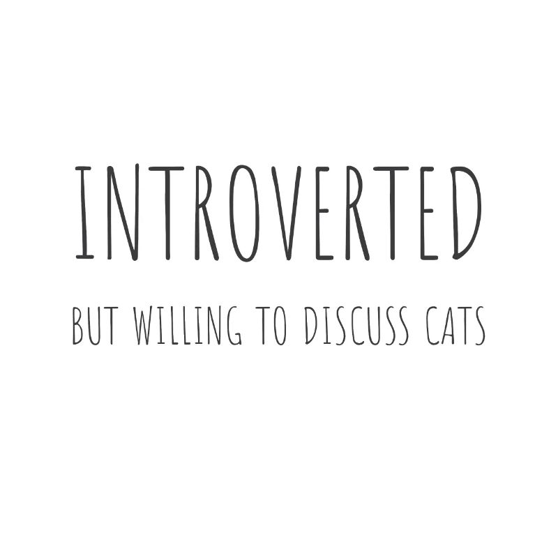 Introverti mais prêt à discuter de chats beaux