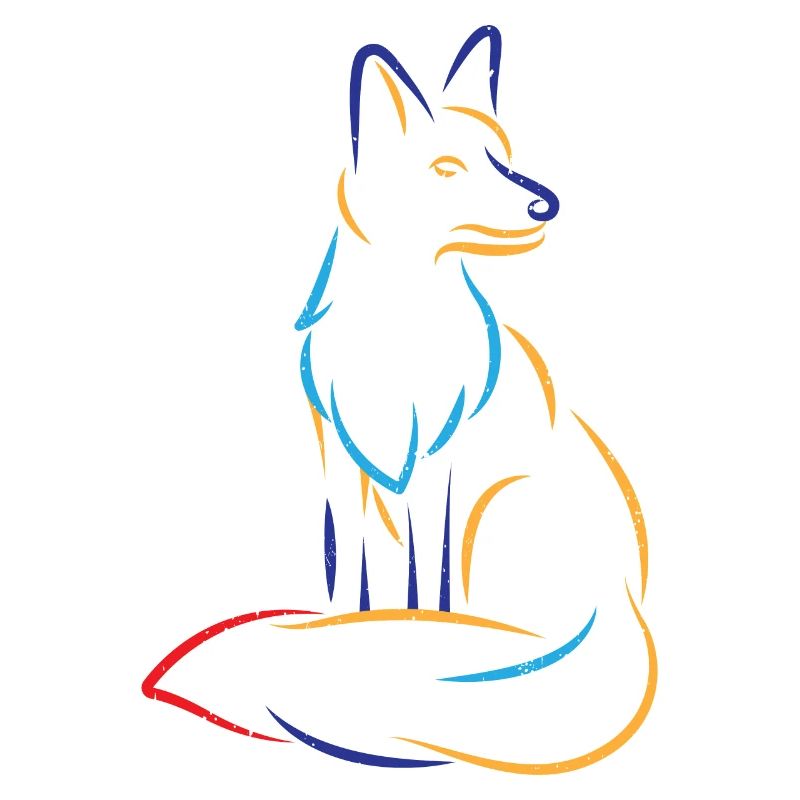 Fox fox forest animal silhouette