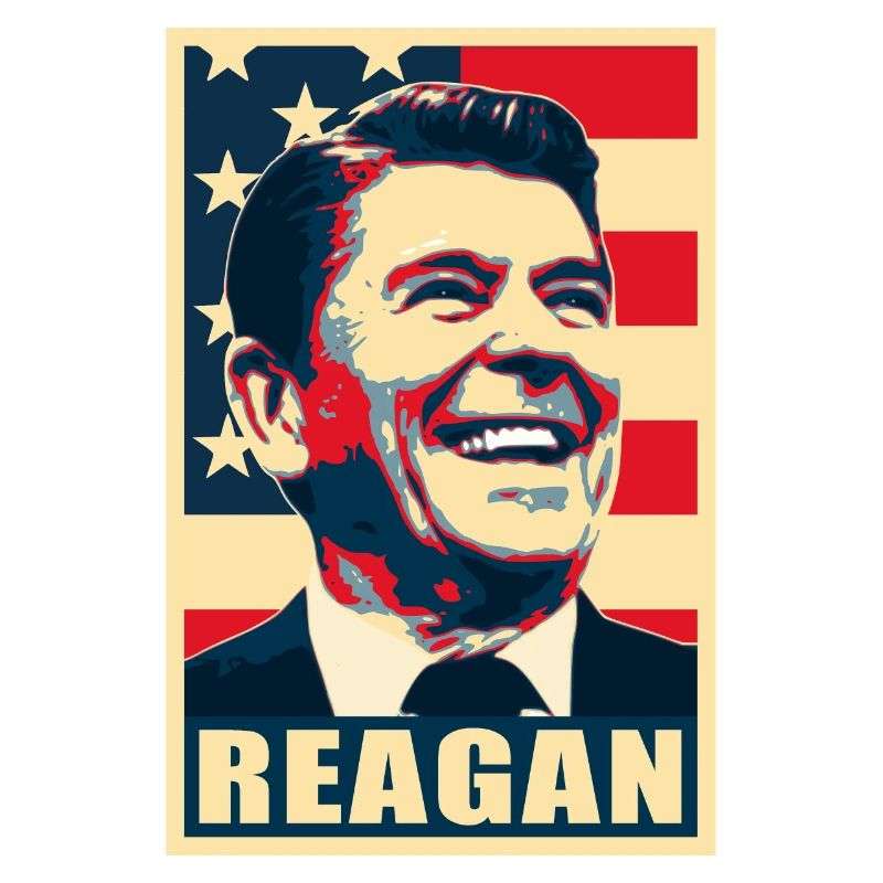 Ronald Reagan Propaganda Pop Art