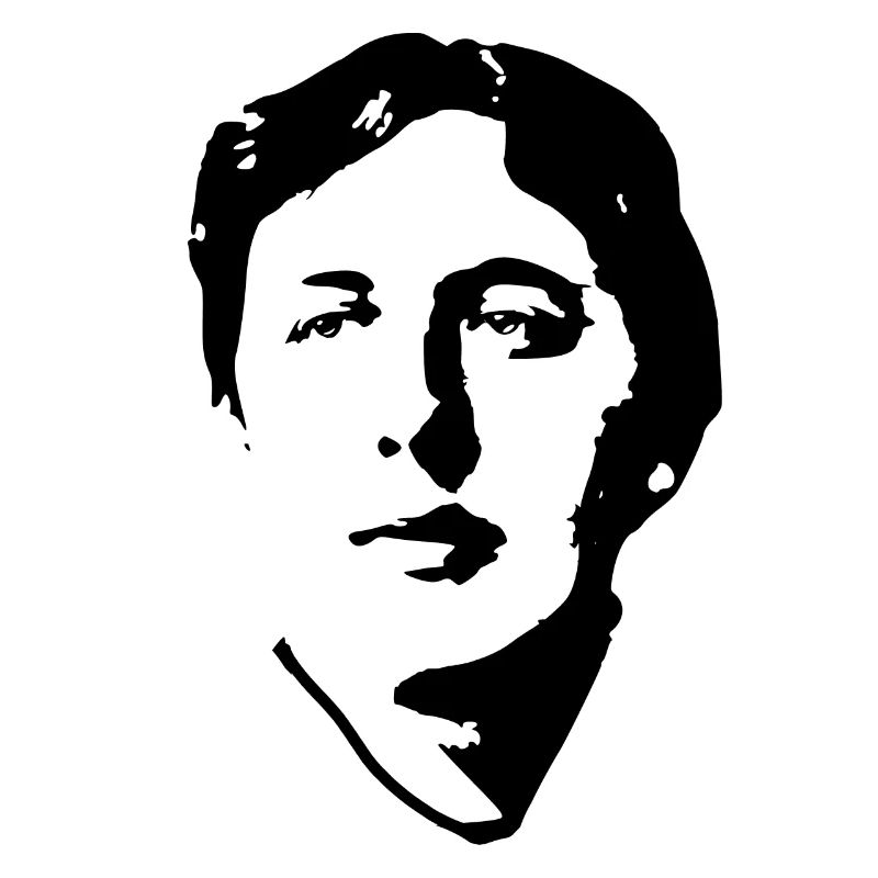 Oscar Wilde Black On White