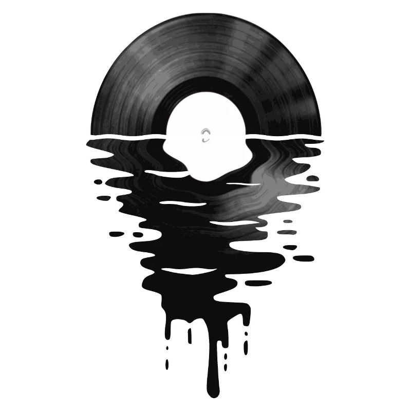 Vinyl LP Record Sunset white