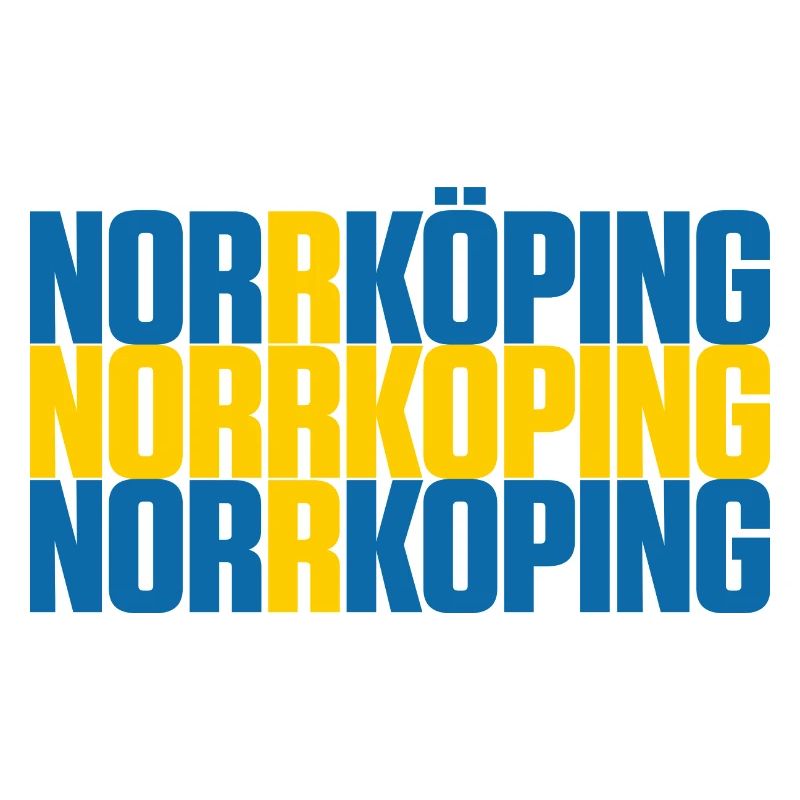 Norrköping Suède Drapeau