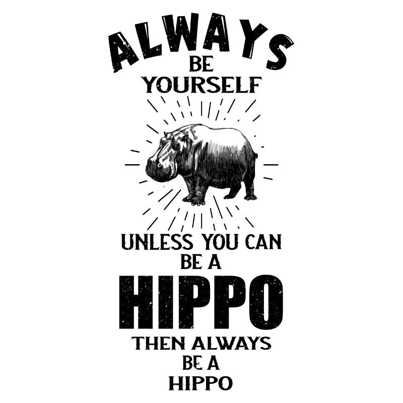 herbivore nilpferd flusspferd hippo sei du selbst