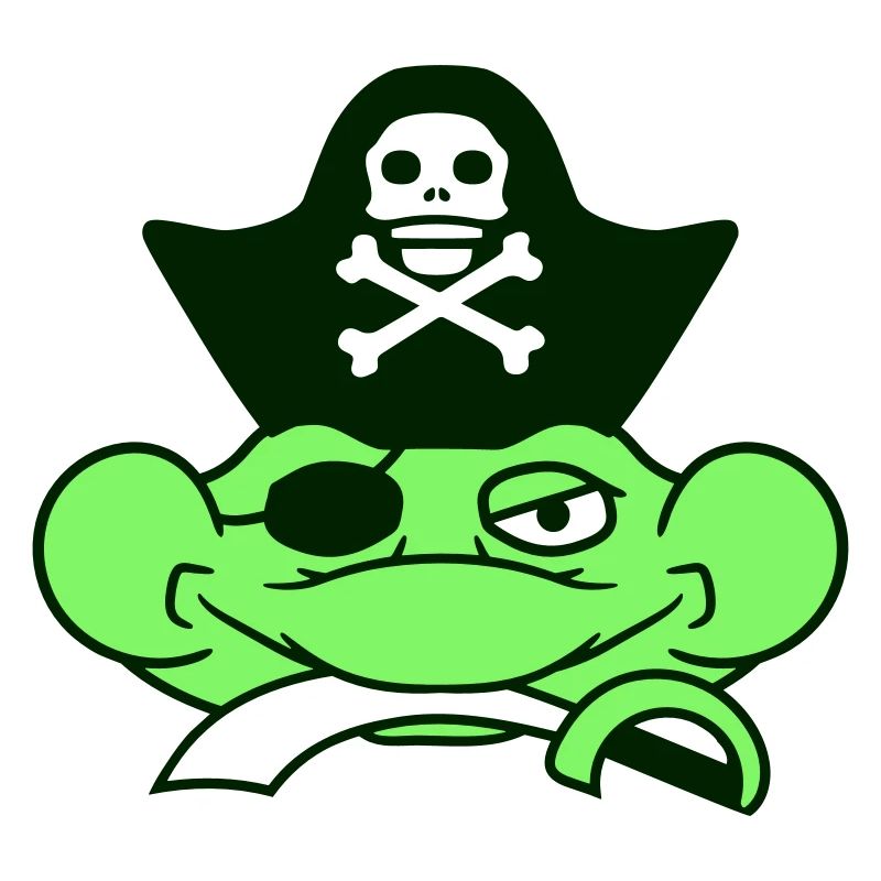 Frog Captain Cap Toad Funny Comic Cartoon