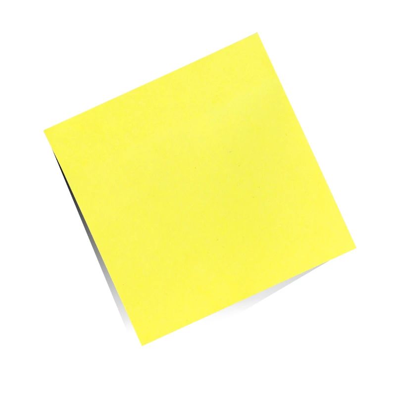 gelber Notizzettel , Klebezettel , sticky note