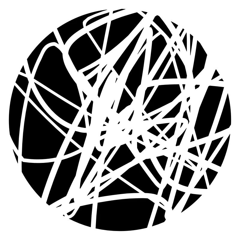 Scribbled chaotic strokes pattern