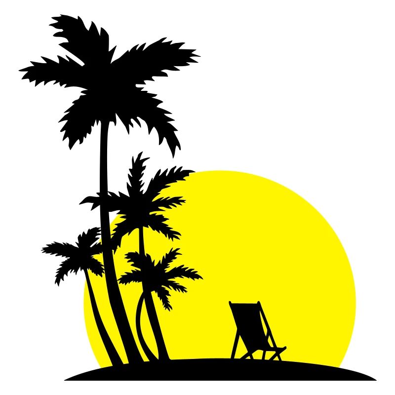 Paradise - Palm trees and sunset