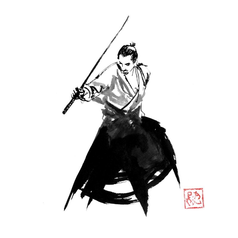 Samurai beendet den Kampf