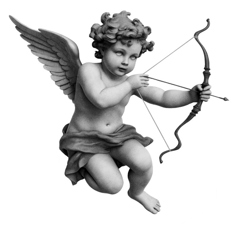 Statue de bébé de Cupidon