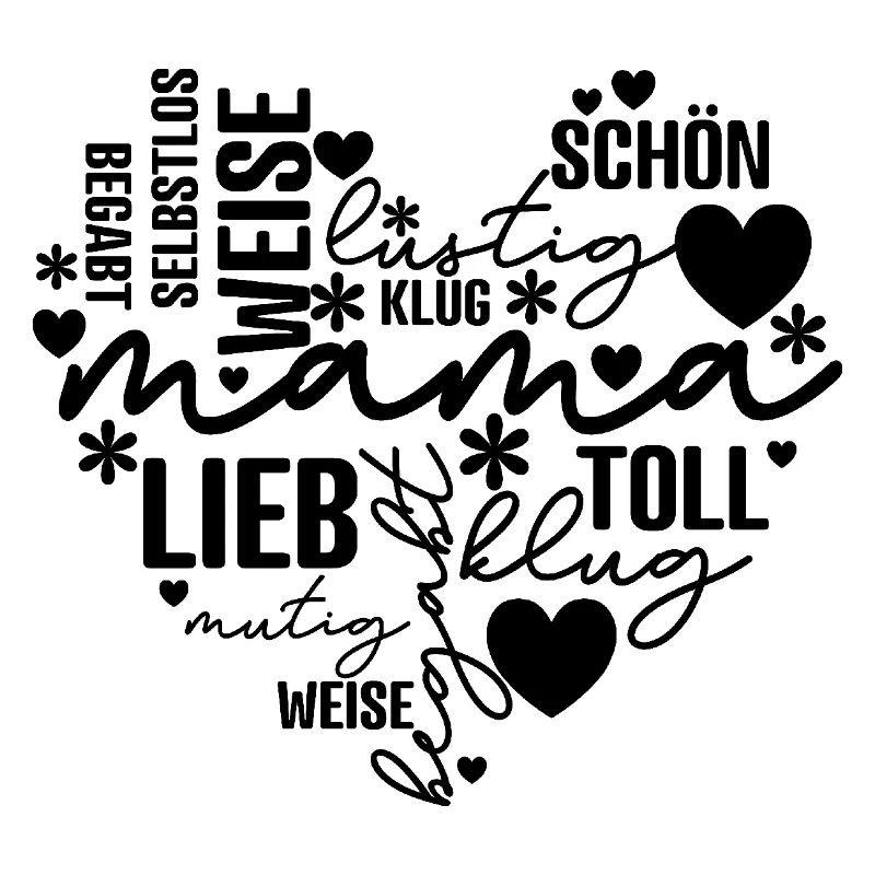 Mama Herz - Muttertag Geburtstag