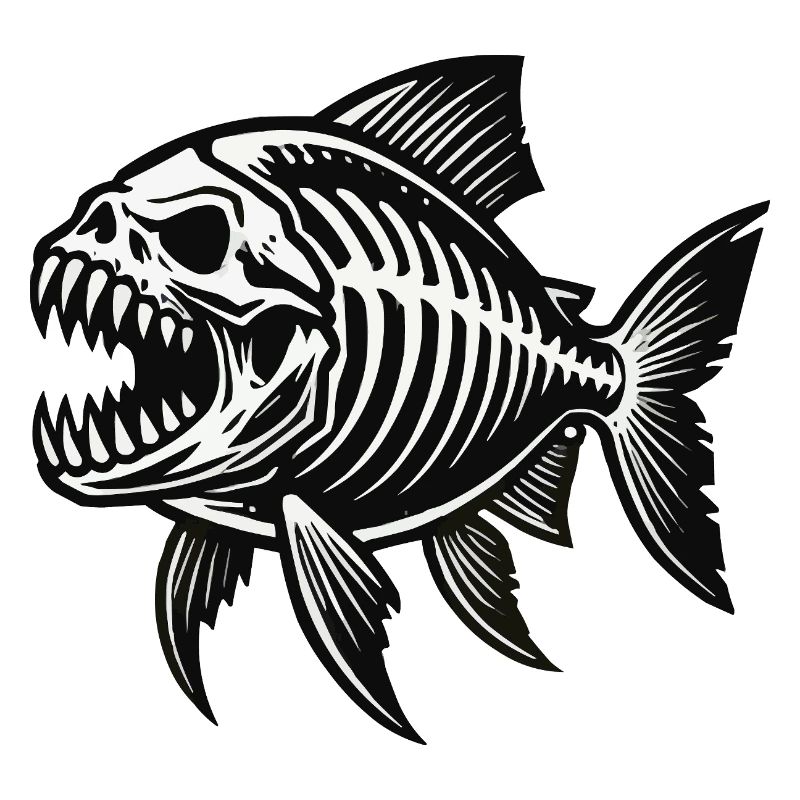 Skeleton Piranha