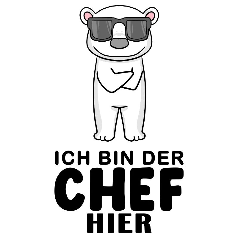 Chef Spruch mit Eisbär Motiv