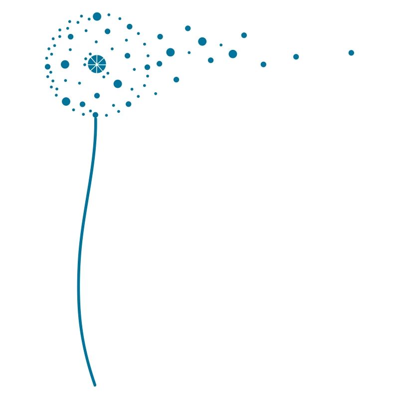 Stylized dandelion