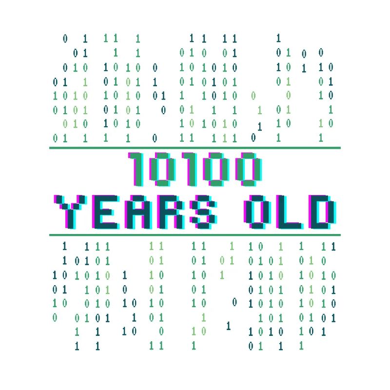 20e anniversaire 20 ans Code binaire Informatique