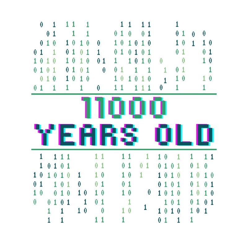 24e anniversaire 24 ans Code binaire Informatique