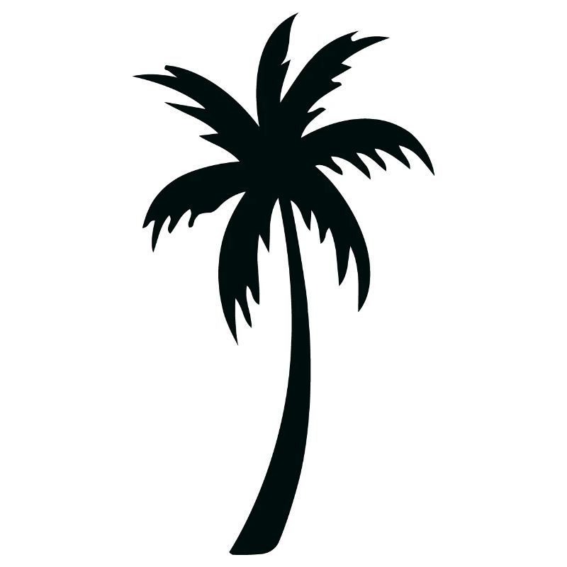 Tropical Palm Tree Silhouette Gift Summer