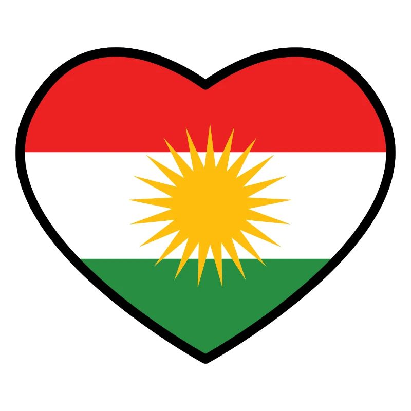 Drapeau du Kurdistan Bakur Bashur Rojava Rojhlt Newroz