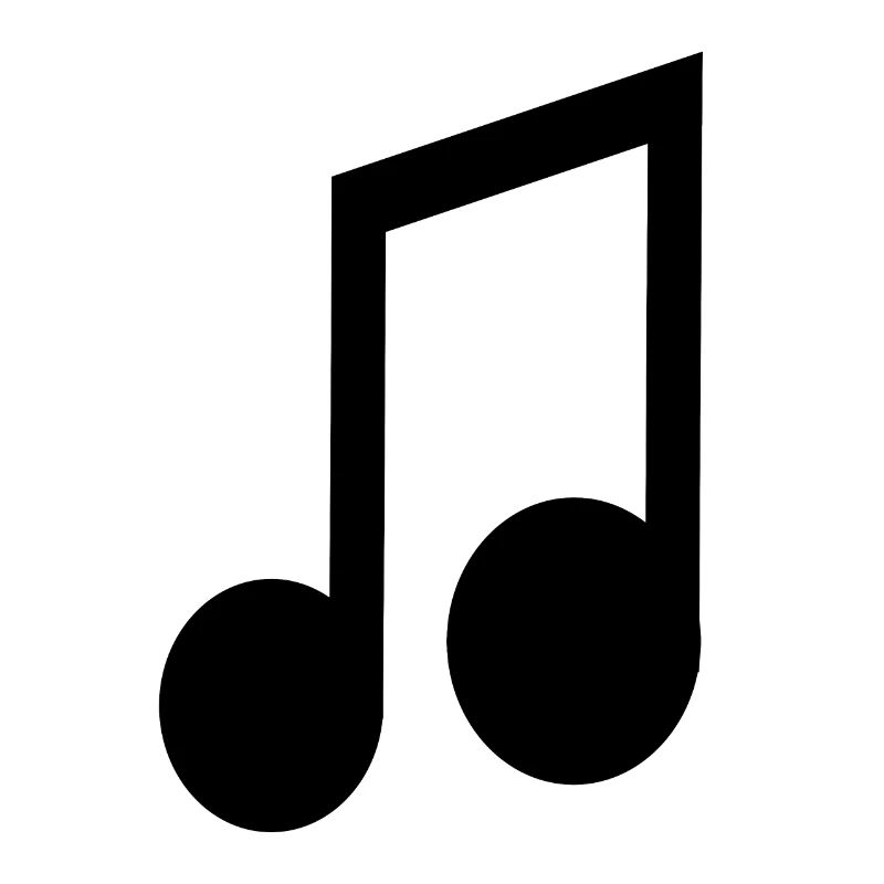 music note in black notes