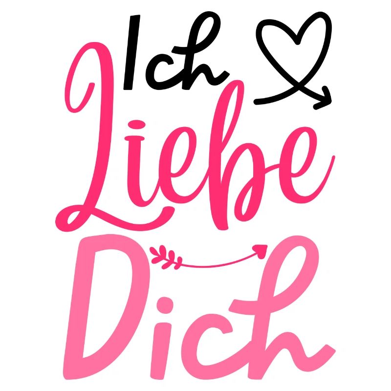 "Ich Liebe Dich" Design, Valentinstagsgeschenk
