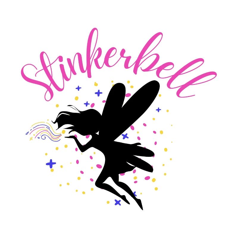 Stinkerbell Fee Elfe Glitzer Staub Lustiger Spruch