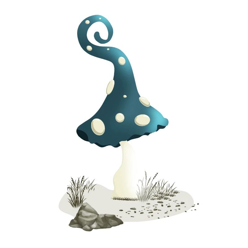 Magic mushroom with pixie cap