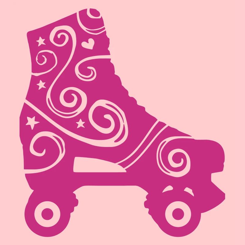 skates decorated 1c 2 / rollerskates