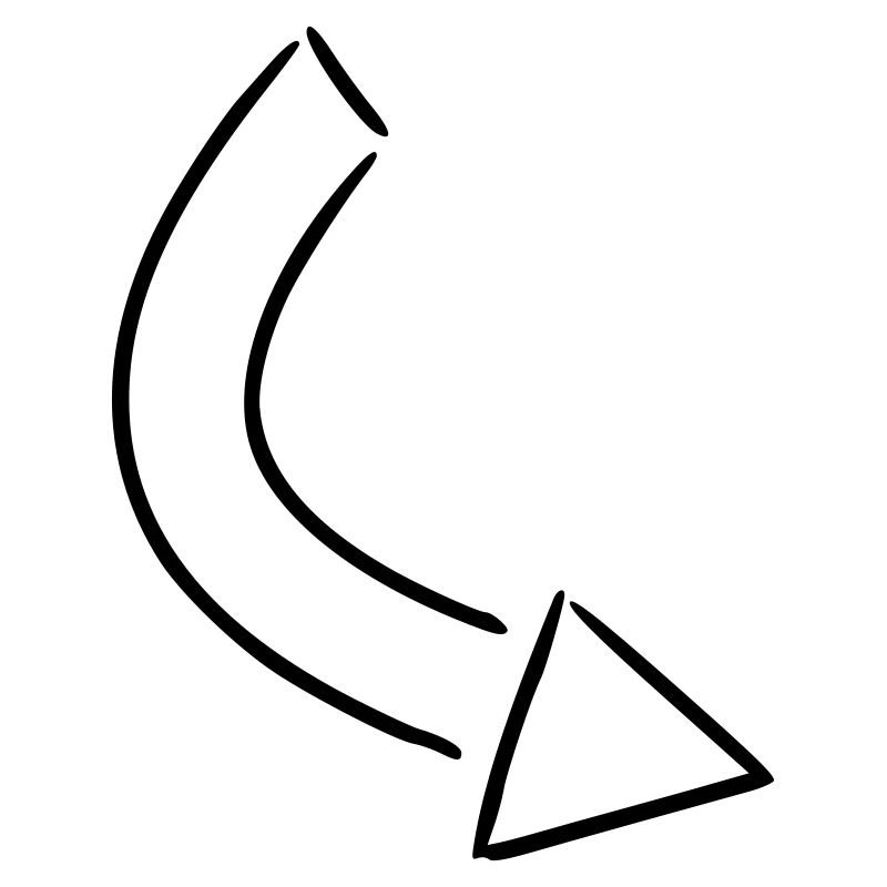 Arrow drawing sketch black