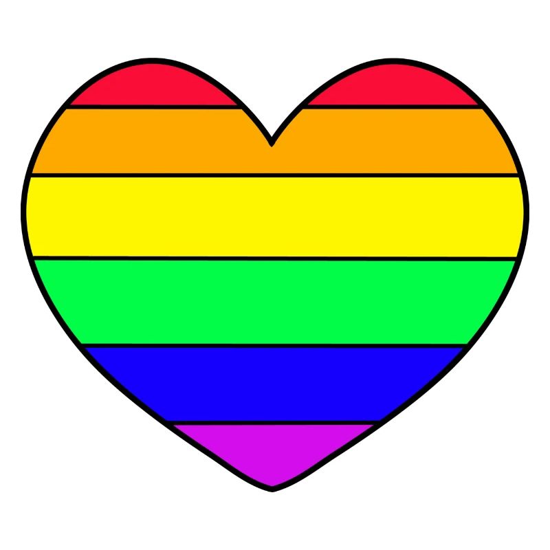 Regenbogen Herz