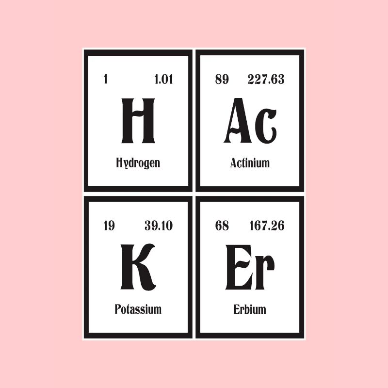| hacker Tableau périodique des éléments