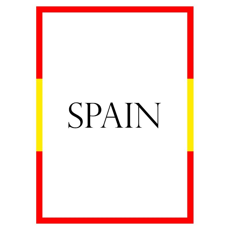 Espagne Espagne Lettrage de déclaration avec drapeau