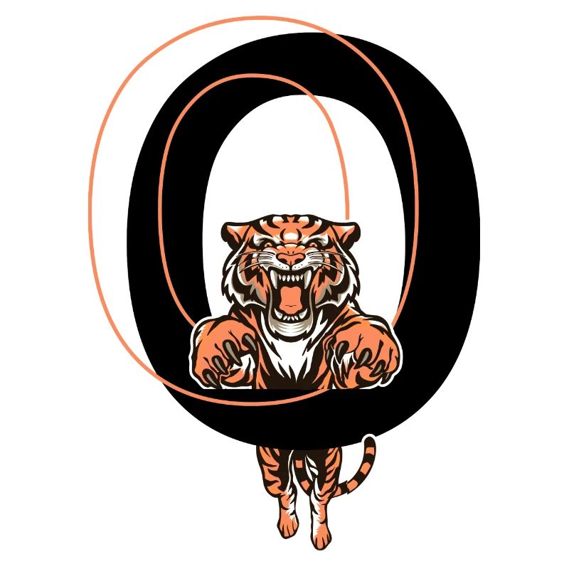 Letter O Tiger - Gift Idea