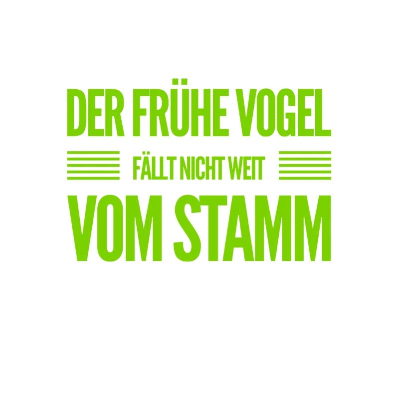 vor dir steht ein früher Vogel