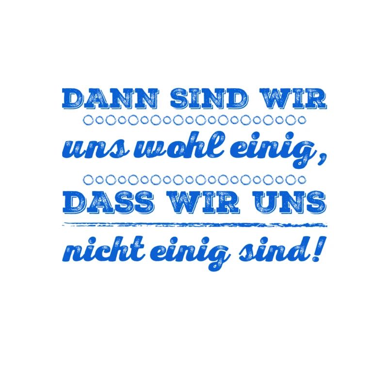 nicht einig