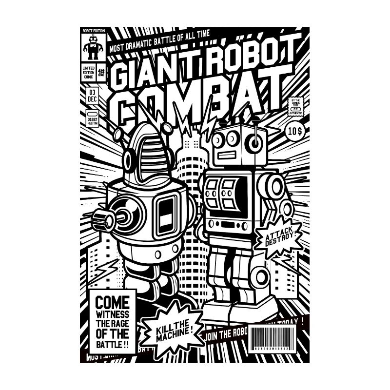 Combat de robot géant