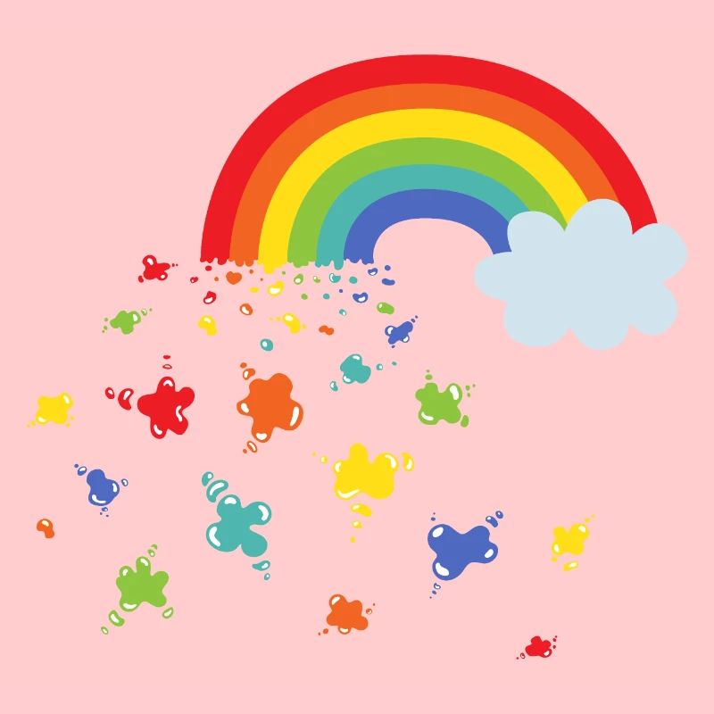 Arcobaleno e macchie di colore