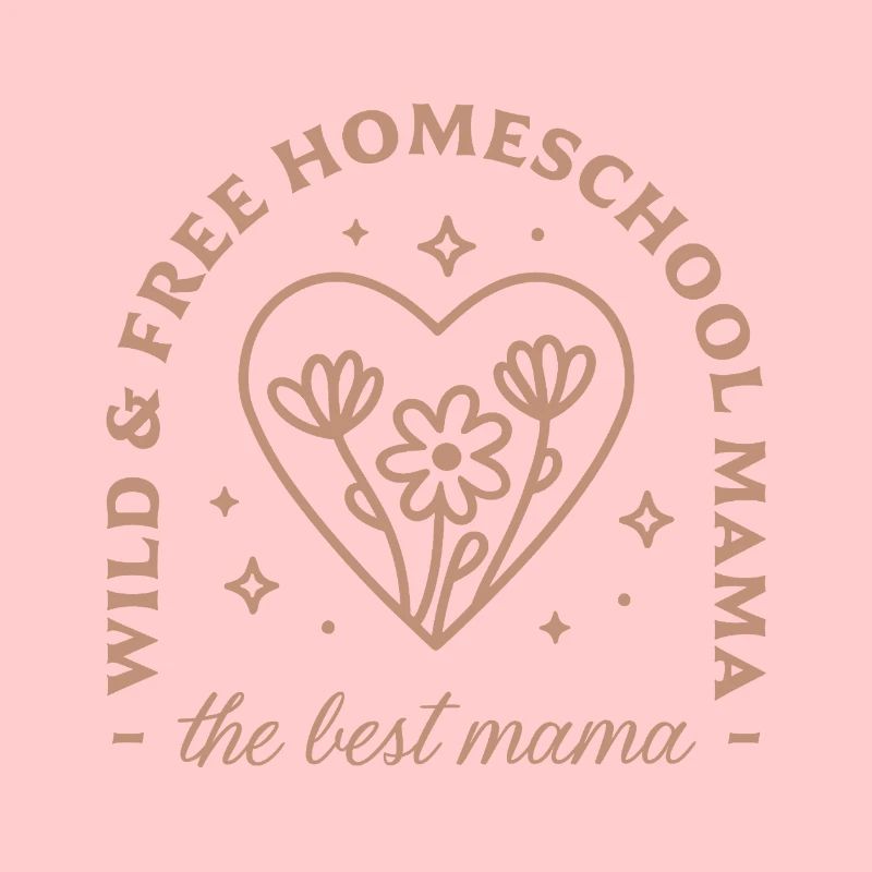 École à la maison la meilleure maman retro