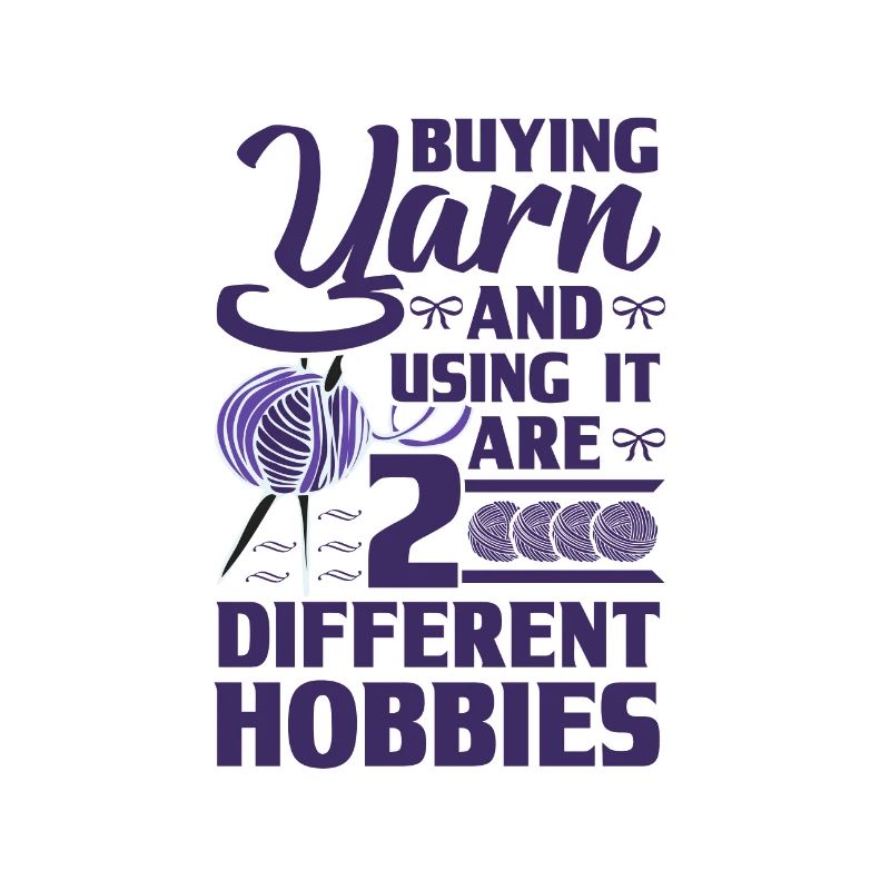 Knitting Humor Buying Yarn and Using it 2
