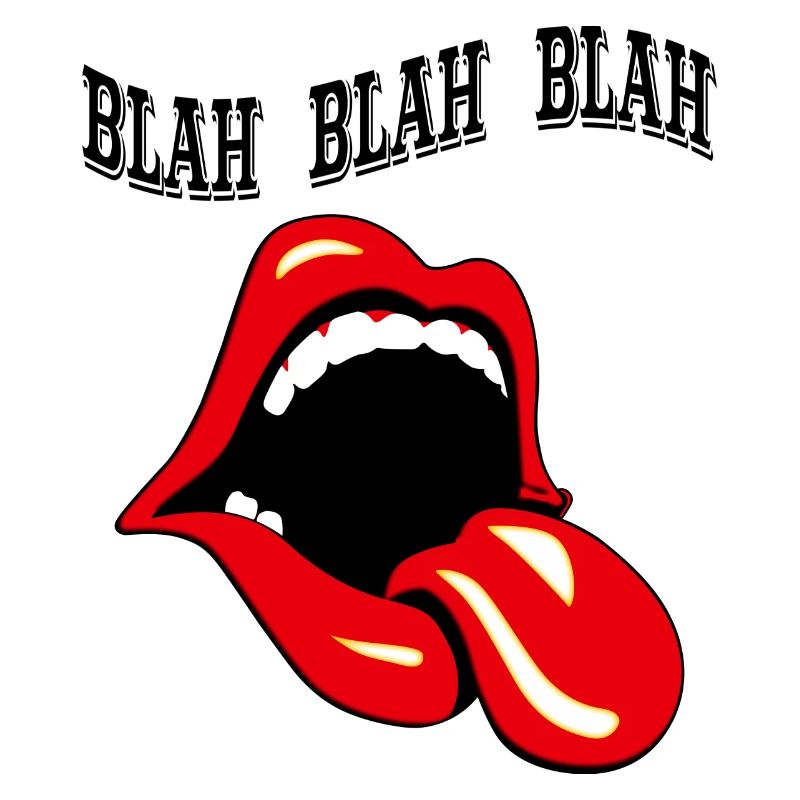 Zunge Bla Bla Bla Grafik