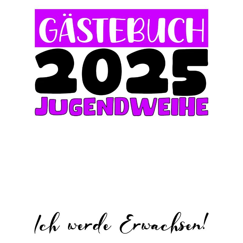 Jugendweihe 2025 Gästebuch Geschenk Mädchen Jungen
