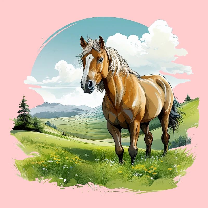 Pferd auf einer Wiese