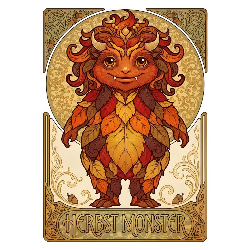 Monstres de feuillage d’automne