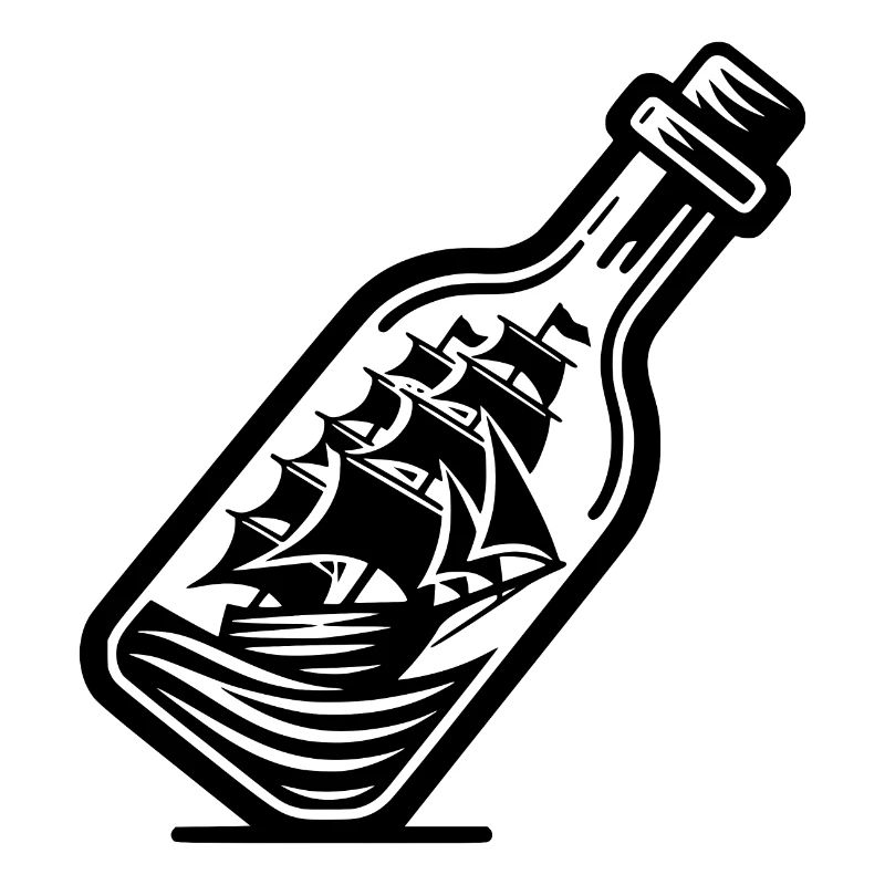 Ship in bottle Bottle ship Sailing ship