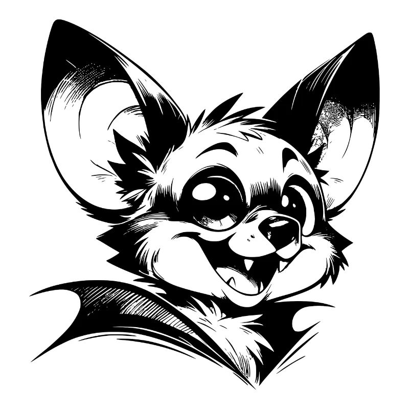 Chauve-souris rieuse bébé vampire dessin